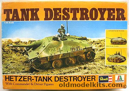 Revell 1/35 Hetzer Tank Destroyer With Markings for 2nd - 130th - 8 SS - Other Panzer Divisions, H2100 plastic model kit